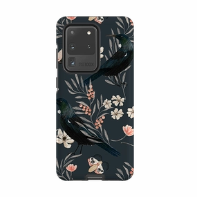 Modern Pattern Style Flexible Design Samsung Tough Case - Moths And Tuis By Katherine Quinn