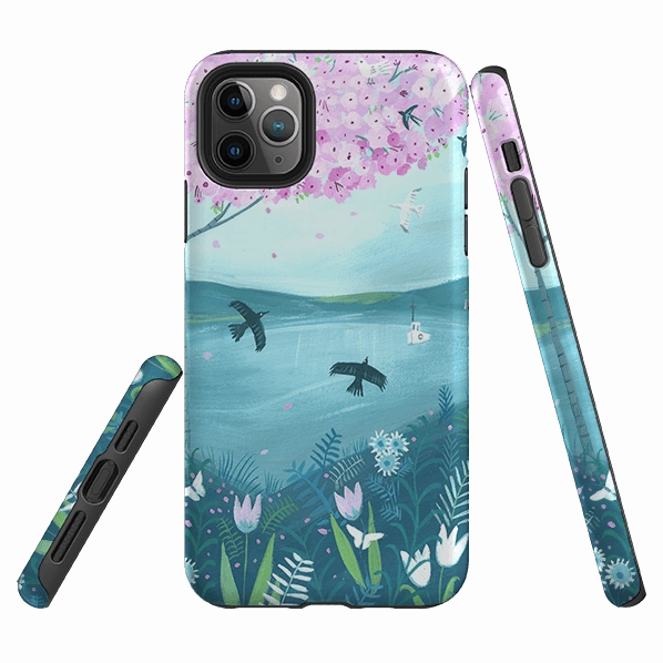 iPhone Tough Case - Blossom Tree By Mary Stubberfield Smooth Design Drop Shield