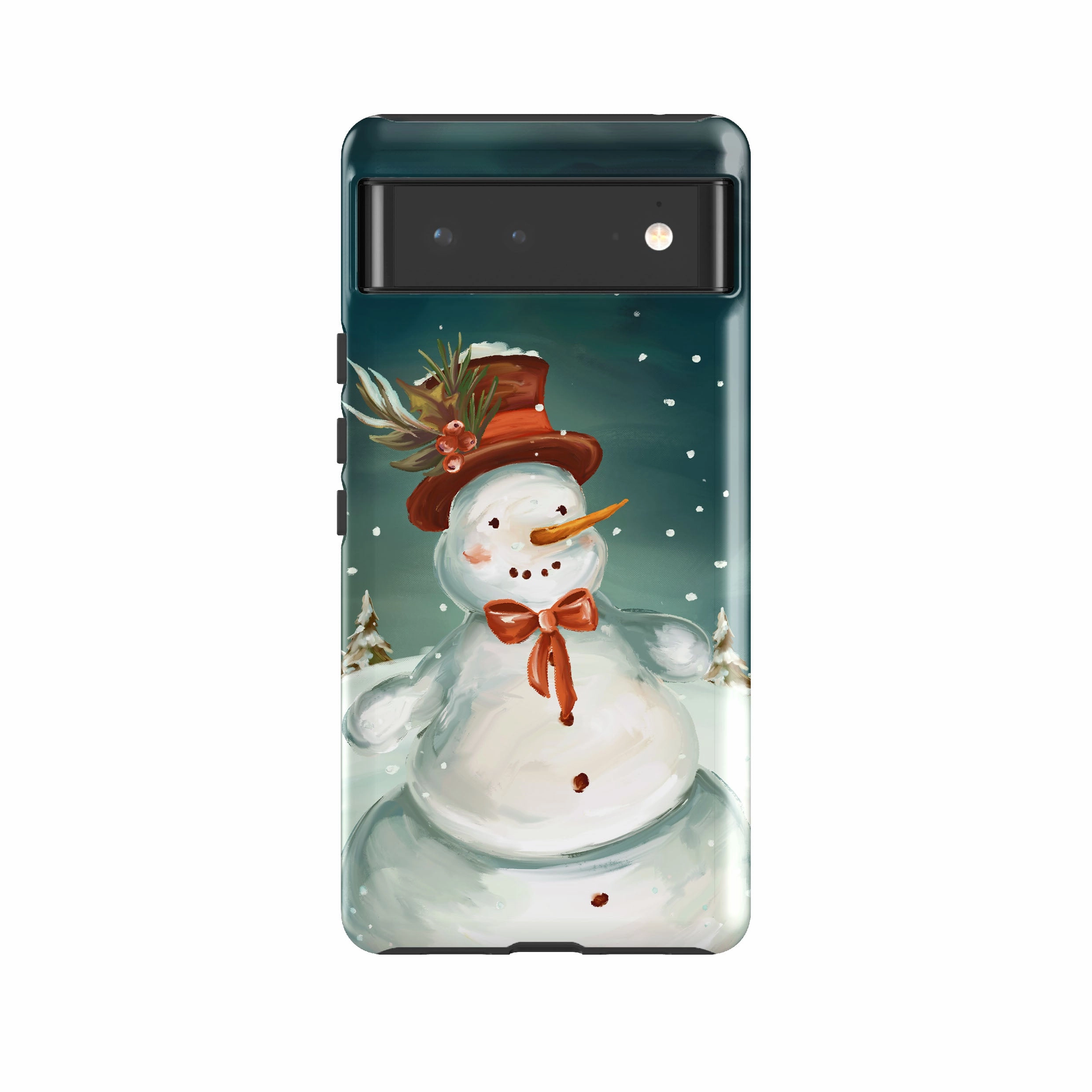 Vivid Finish Frosted surface Google Tough Case -  Snowman