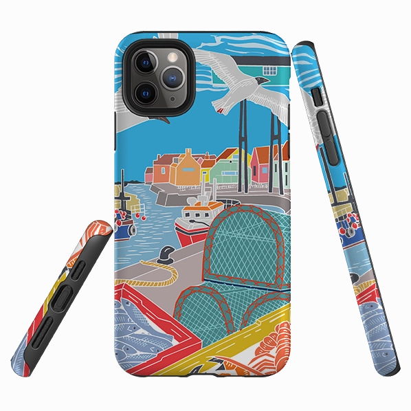 iPhone Tough Case - Bright Houses By Kate Heiss Portable Fit