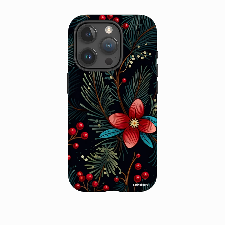 iPhone Tough Case - Red Berries Comfort Design
