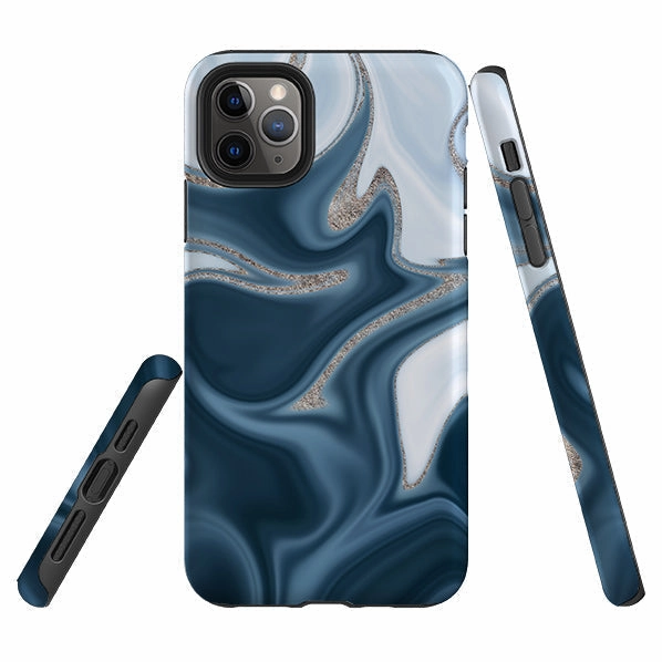 iPhone Tough Case - Blue Ice (case does not glitter) Everyday Use Durable Coating