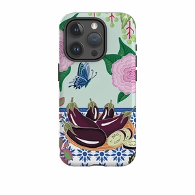 iPhone Tough Case - Aubergines By Kate Heiss Clear View