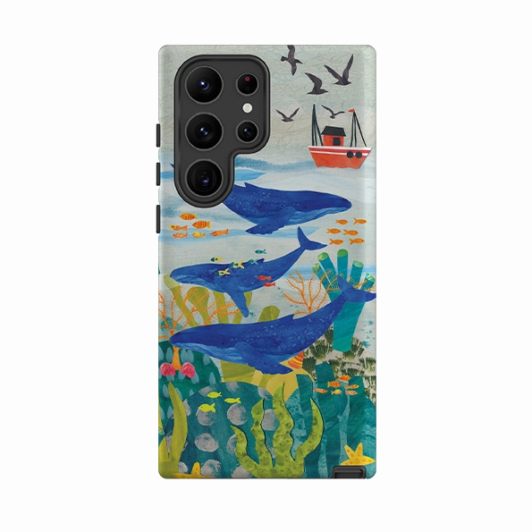 Samsung Tough  Case - Whale Watching By Tracey English Matte Edge Premium Craft