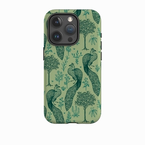 iPhone Tough Case - Peacock Pattern By Anna Stead Non Slip Surface