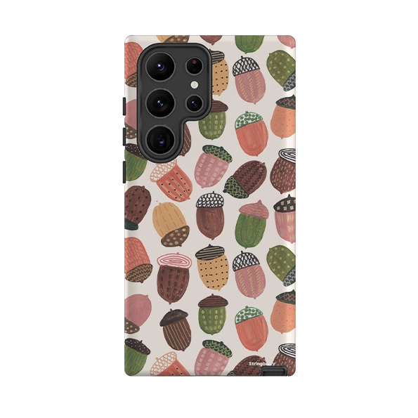 Samsung Tough Case - Acorns By Caroline Bonne Muller Grip Texture Hybrid Touch