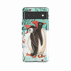 Daily Essential Smooth Edges Google Tough Case -  Winter Together By Caroline Bonne Muller