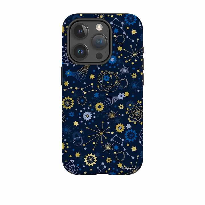 iPhone Tough Case - Space Star By Natalie Pedetti Prack Flexible Fit Modern Pattern Style