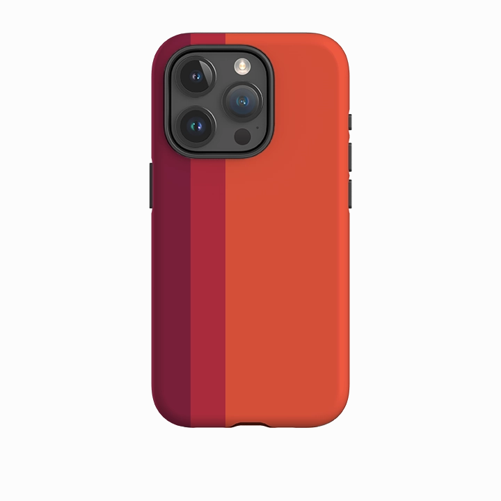 Comfort Finish Layer iPhone Case - Tokyo Chroma Stripe