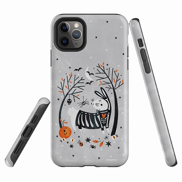 iPhone Tough Case - Spooky Rabbit By Ali Brookes Marble finish