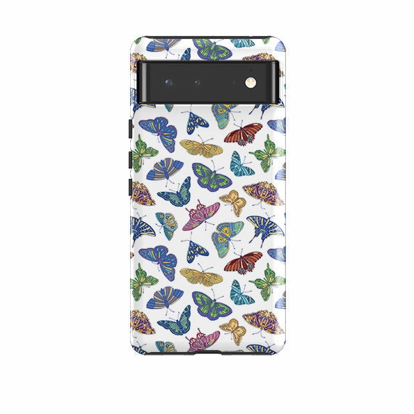 Minimalist Aesthetic Premium Edge Google Tough Case -  Butterflies By Natalie Pedetti Prack