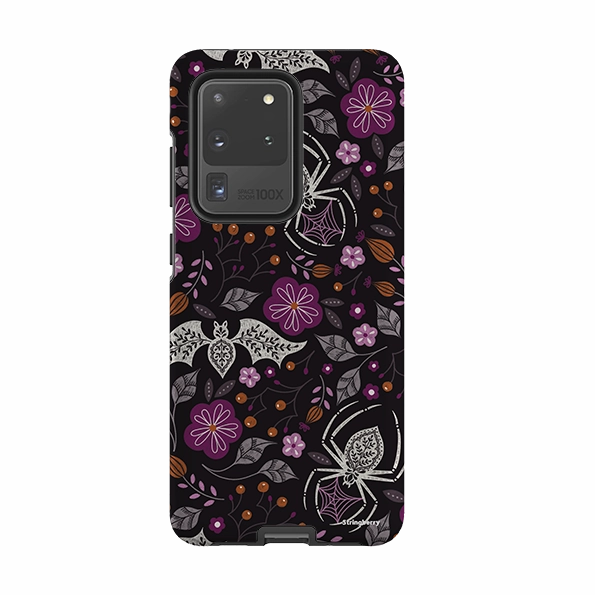 Samsung Tough Case - SpiderBat Pattern Black By Jenny Zemanek Fashion Forward Classic Design