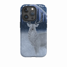 Minimal Feel iPhone Tough Case - Winter Stag By Bex Parkin