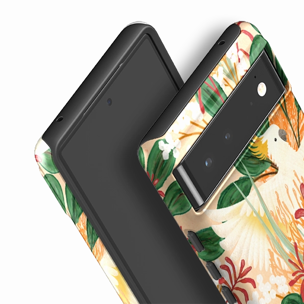 Crystal Finish Google Tough Case -  Cockatoo By Katherine Quinn