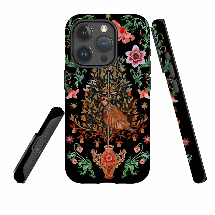 iPhone Tough  Case - Partridge Pear Tree By Maria Matos Hybrid Pattern Texture