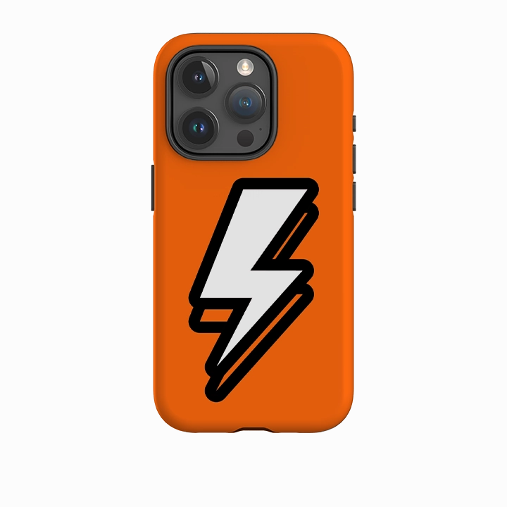Luxury Texture Design iPhone Tough Case - Thunder Orange