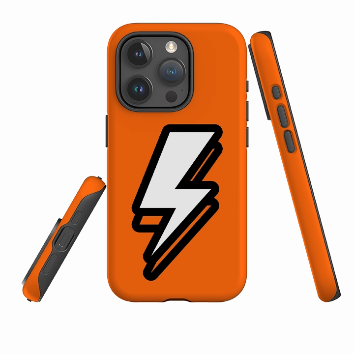 iPhone Tough Case - Thunder Orange Hybrid Grip Finish