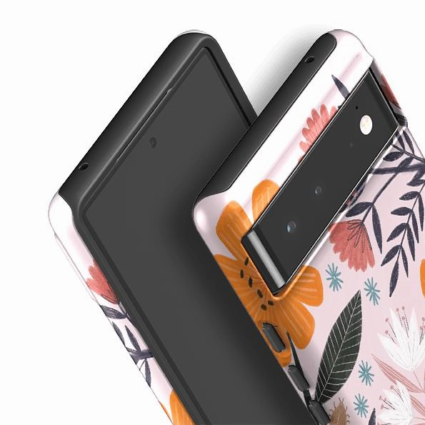 Google Tough Case -  Pink Horse Floral By Lee Foster Wilson Sport Inspired Strong material