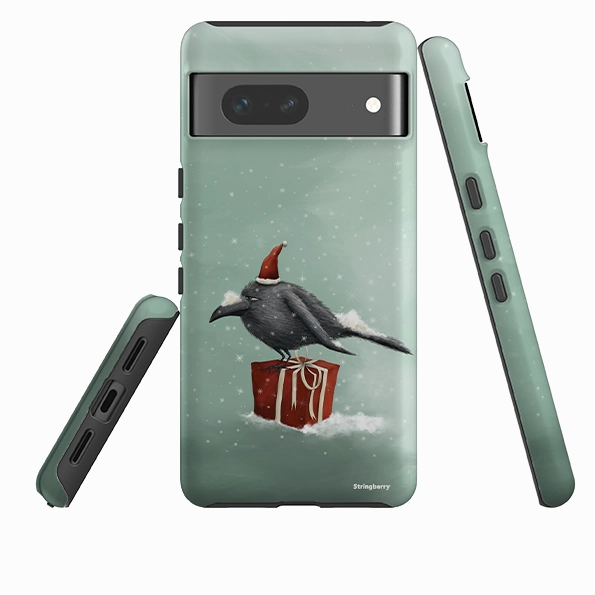 Google Tough Case -  Santa Crow By Maja Lindberg Casual Design Minimal Texture