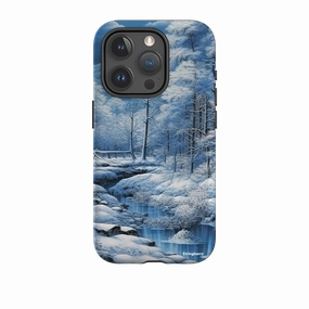 iPhone Tough Case - Blue Winter Travel Accessory