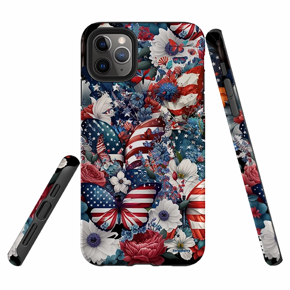 Shock Proof iPhone Tough Case - US Floral I