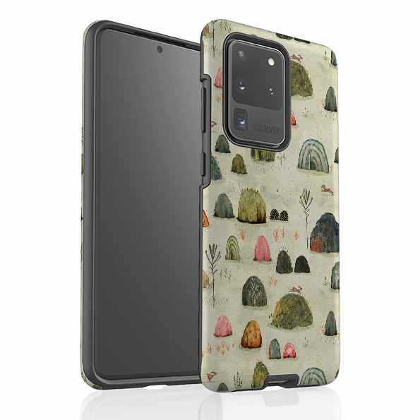 Samsung Tough Case - Mossy Hills By Katherine Quinn Clear Back Flexible Grip