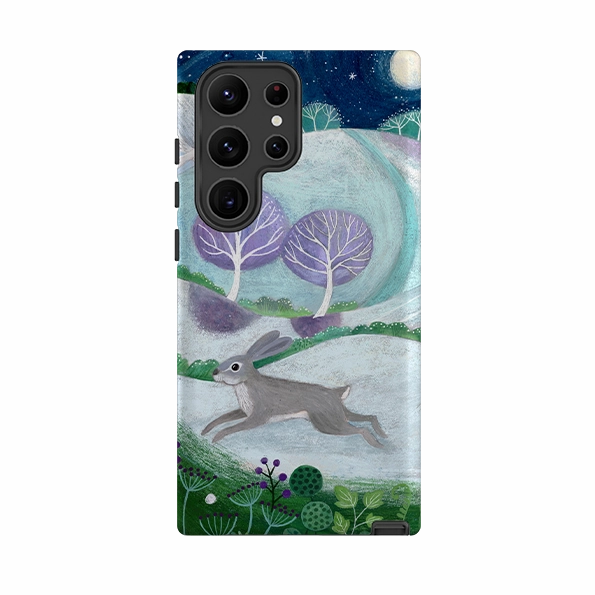 Portable Shield Samsung Tough Case - Winter Hare By Bex Parkin