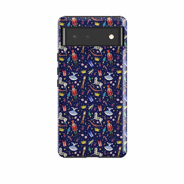 Google Tough Case -  Blue Nutcracker By Catherine Rowe Soft Surface Layer Hard Plastic