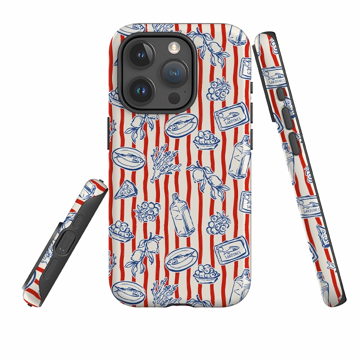 iPhone Case - Sardines and Gin II Impact shield Matte Feel Texture