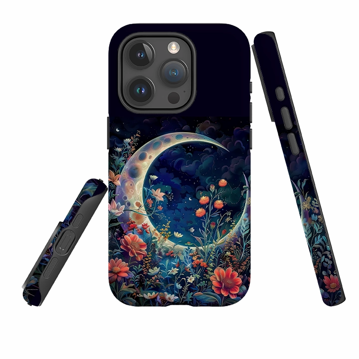 iPhone Case - Summer Moon Floral III Modern Style
