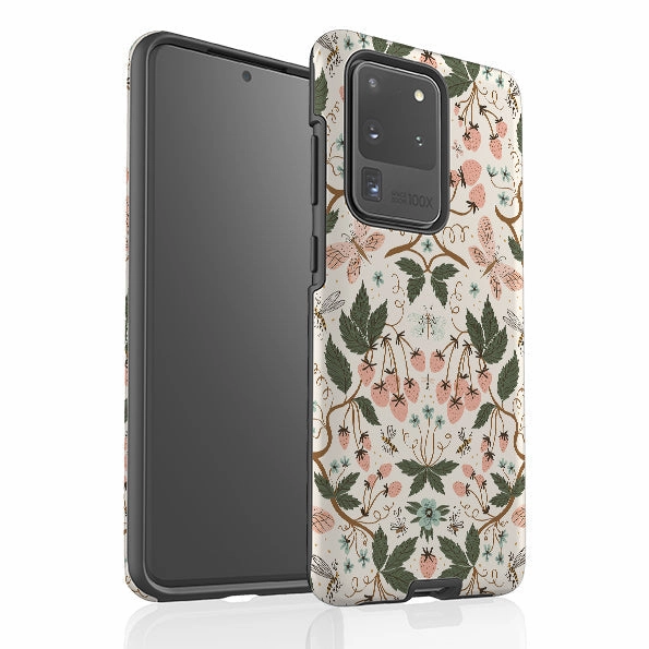 Modern Function Samsung Tough Case - Bugs And Berries Pattern By Meghann Rader
