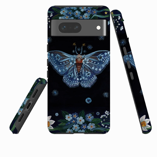 Matte Texture Design professional accessory Google Tough Case -  Night Moth By Maria Matos