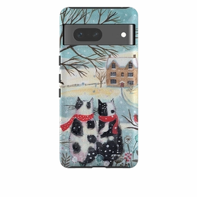 Google Tough Case - Christmas Cats By Mary Stubberfield Matte Feel Texture