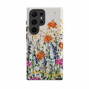 Samsung Tough Case - Fresh Breeze By Linda Calvert Jacobson Smooth Layer Texture Stylish frame