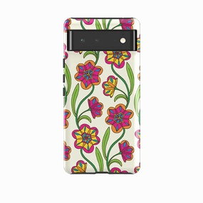 Rugged Protection Soft Surface Google Tough Case -  Tulips By Amelia Bowman