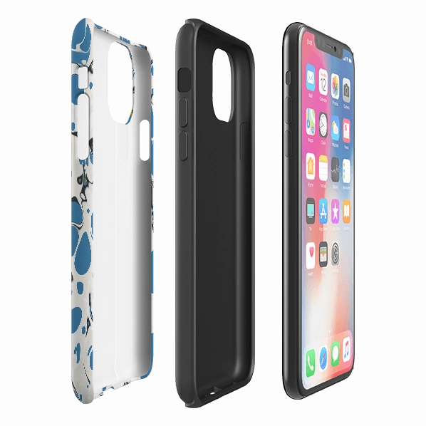 iPhone Tough Case - Island Blue Protective Material Premium Shield