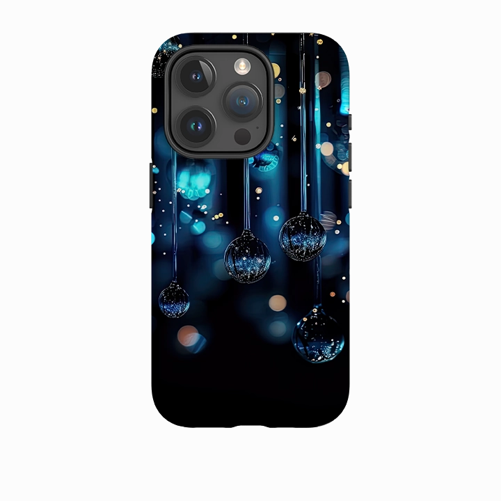 iPhone Case - Blue Drips Protective Shell Design Outdoor Adventure