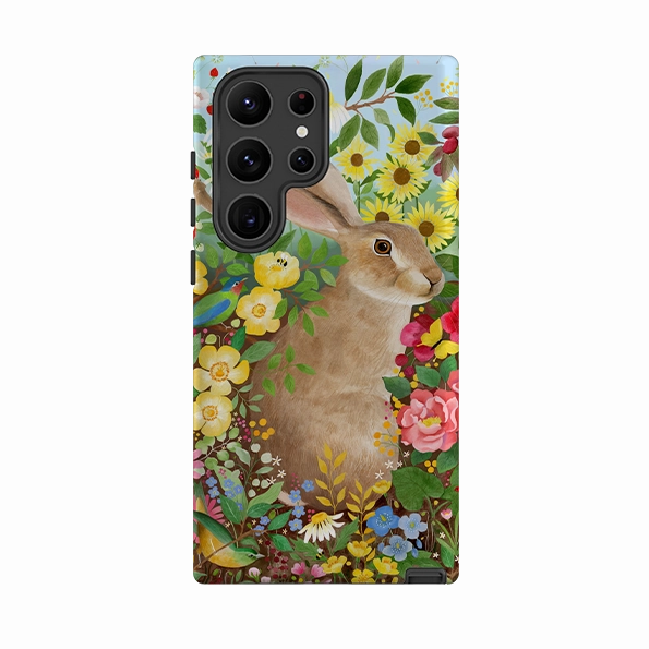 Smooth Finish Touch Samsung Tough Case - Rabbit Garden By Bex Parkin
