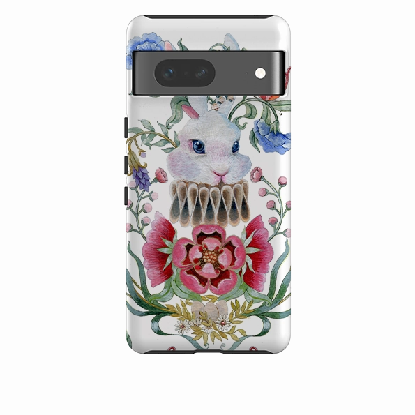 Shock shield Luxury Edge Texture Google Tough Case -  White Rabbit By Maria Matos