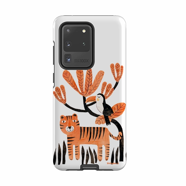 Rugged Texture Design Samsung Tough Case - Tiger And Toucan By Tracey English