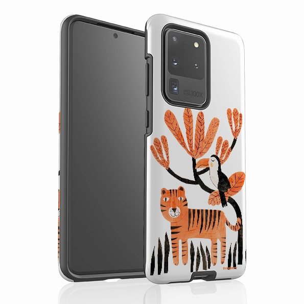 Samsung Tough Case - Tiger And Toucan By Tracey English Urban Style Matte Feel