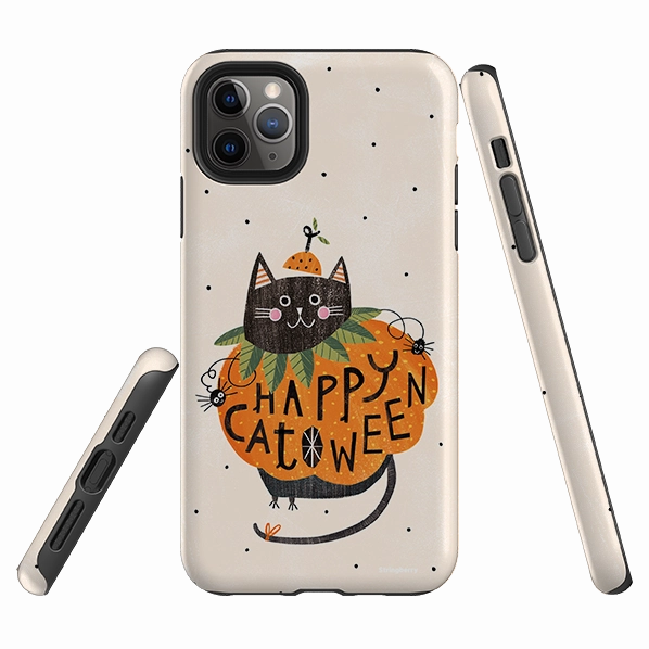 iPhone Tough Case - Pumpkin Cats By Ali Brookes Daily Carry Modern Design