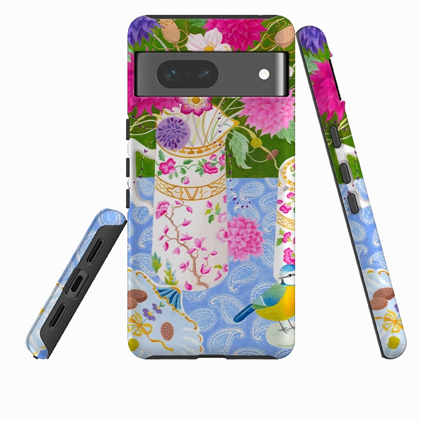 Stylish Detail Google Tough Case -  Dahlias By Bex Parkin