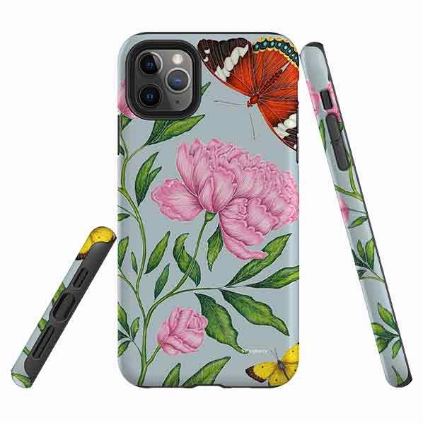 Premium Craft Premium Build iPhone Tough Case - Butterflies And Peonies By Catherine Rowe