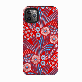 iPhone Tough Case - Red Bouquet By Cressida Bell Flexible Detail Design hybrid design