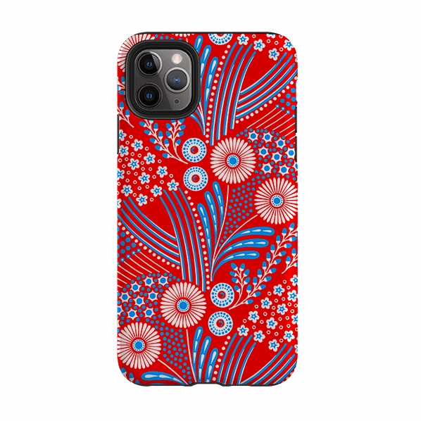 iPhone Tough Case - Red Bouquet By Cressida Bell Pocket Size premium design