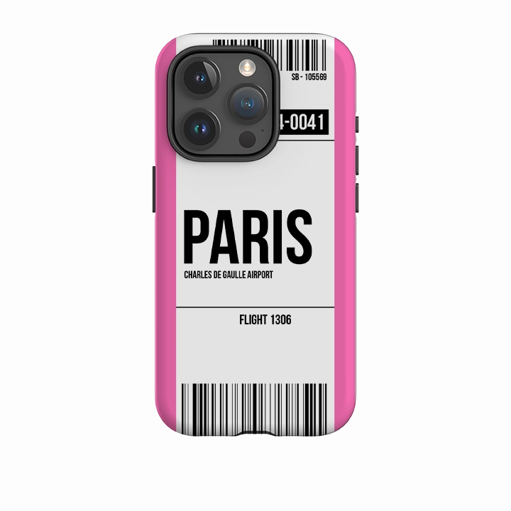 Matte Protection Impact Guard iPhone Tough Case - Paris Pink