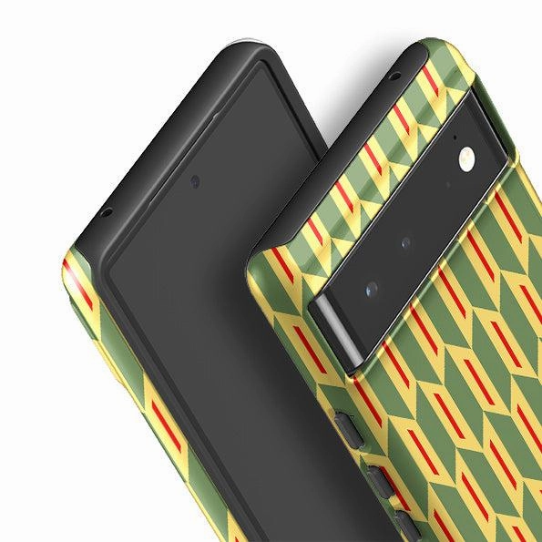 Compact Edge Google Tough Case -  Chevrons By Cressida Bell