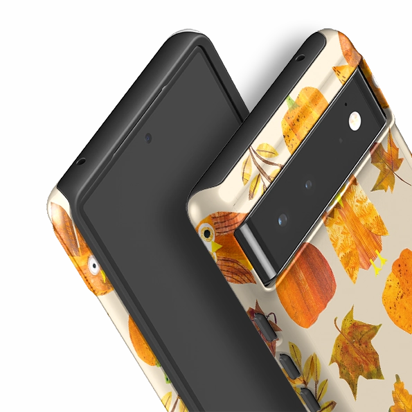 Google Tough Case -  Pumpkins and Owls By Tracey English Ergonomic form