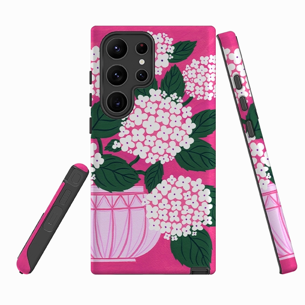 Minimal Surface Minimal Shield Samsung Tough Case - Hydrangea By Madalina Andronic